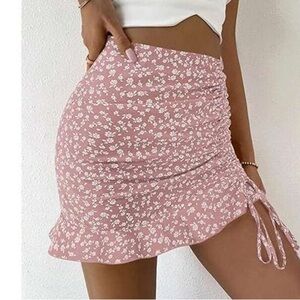 BOGO❗️Pink floral skirt